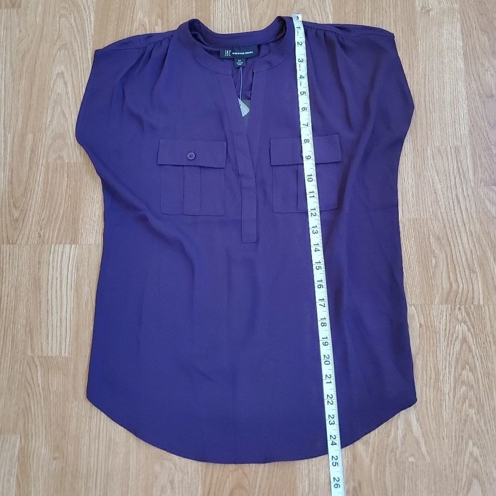 INC Split Neck Utility Shirt - Picture 8 of 11